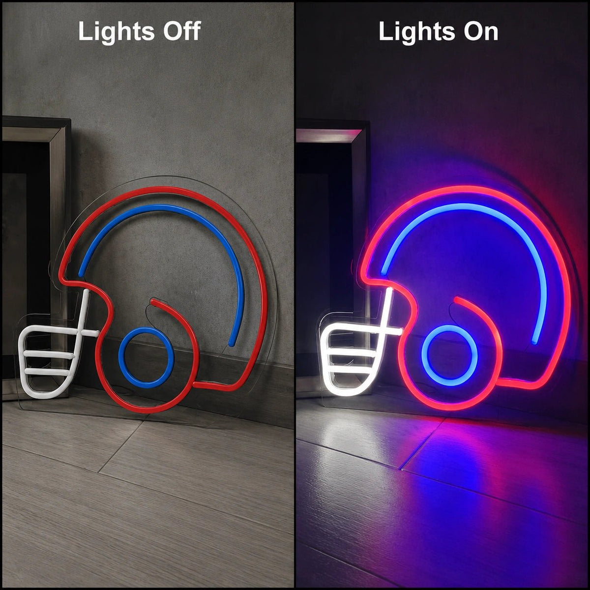 Football Helmet Man Cave LED Neon Sign - Shineneon