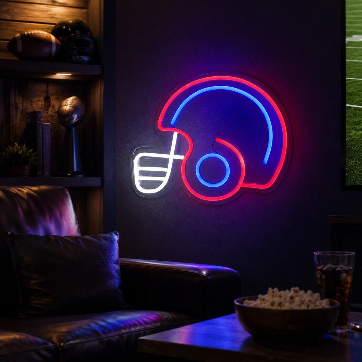 Football Helmet Man Cave LED Neon Sign - Shineneon