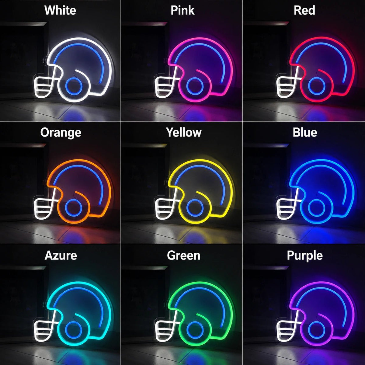 Football Helmet Man Cave LED Neon Sign - Shineneon