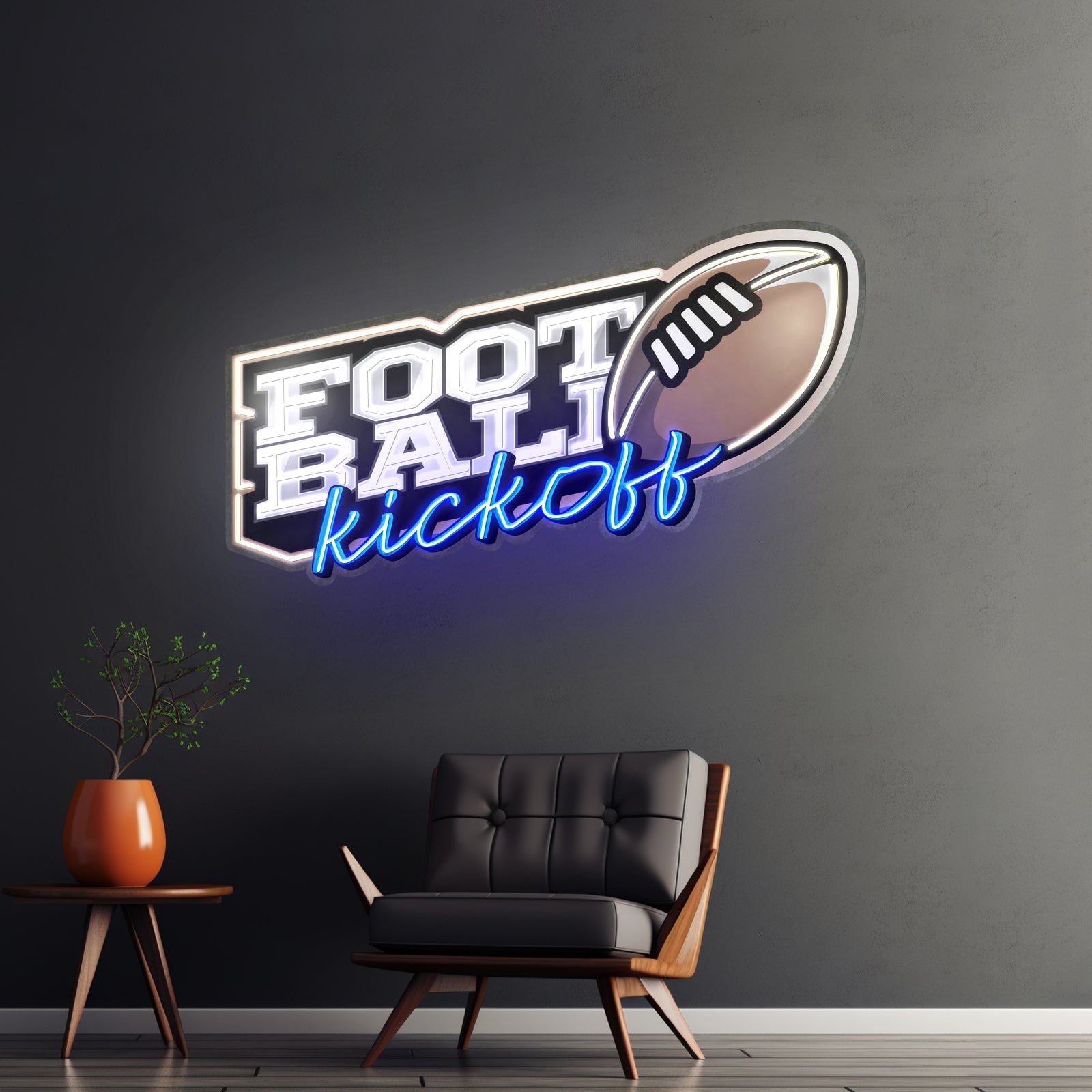 Football Kickoff Custom Led Signs Artwork For Sale - Shineneon
