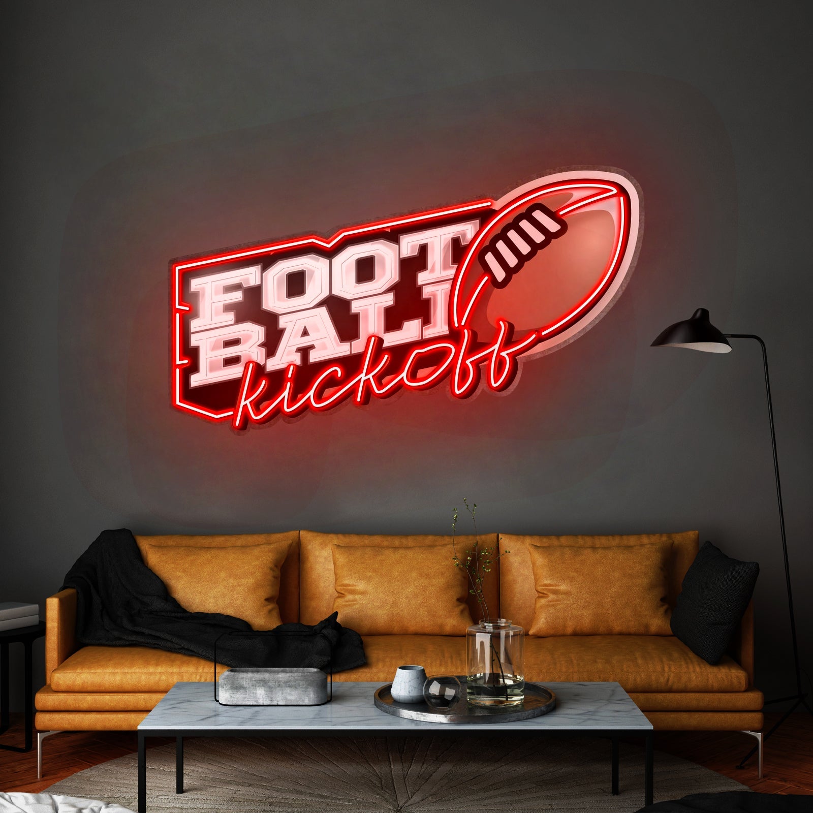 Football Kickoff Custom Led Signs Artwork For Sale - Shineneon