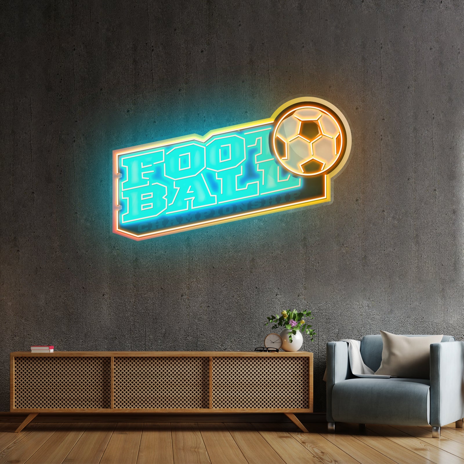 Football Led Neon Sign Light Custom Led Signs