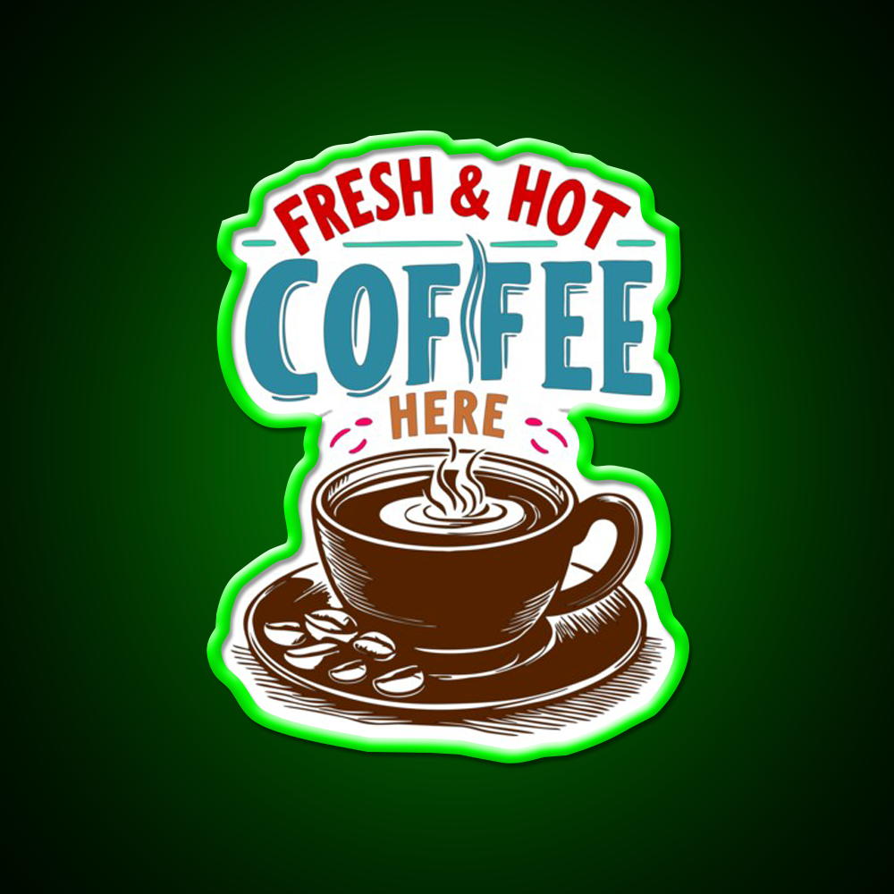 For The Coffee Enthusiast Cafe Led Neon Sign Espresso Bar Art Rgb Color