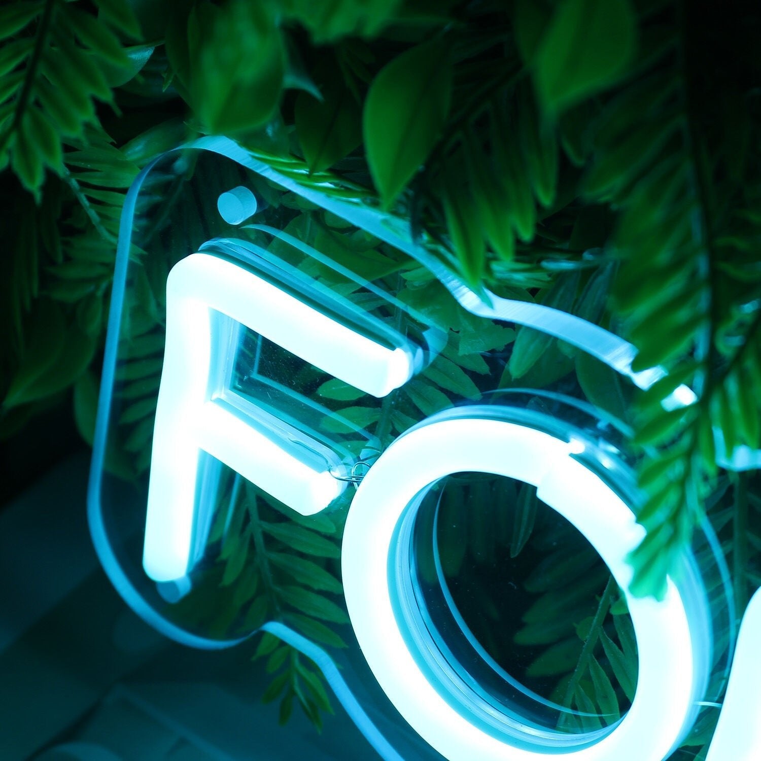 For The One Blue Led Neon Sign - Shineneon