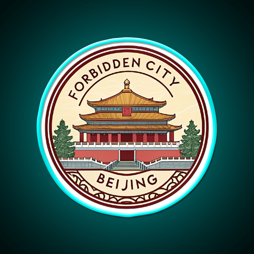 Forbidden City Beijing Asian Cultural Led Neon Sign Rgb Color - Shineneon