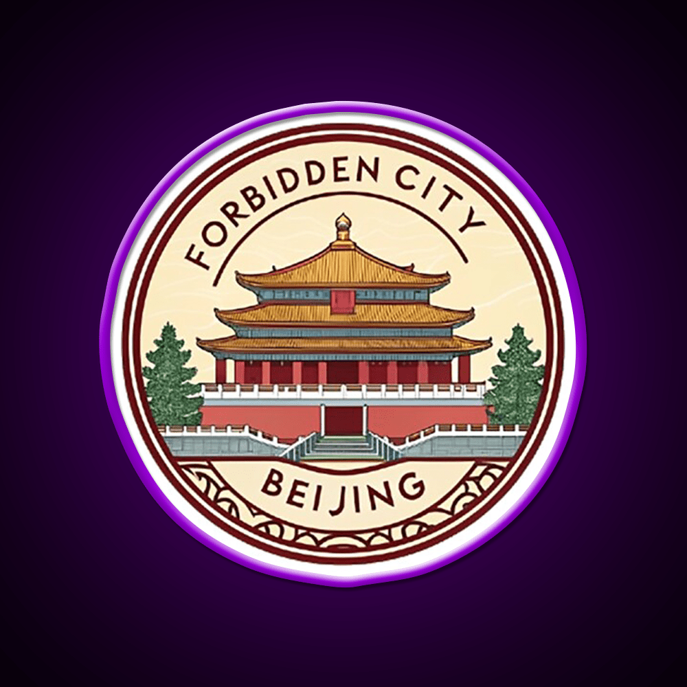 Forbidden City Beijing Asian Cultural Led Neon Sign Rgb Color - Shineneon