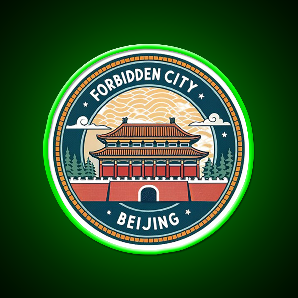 Forbidden City Beijing Asian Cultural Led Neon Sign Wall Art Rgb Color - LED neon sign view 8