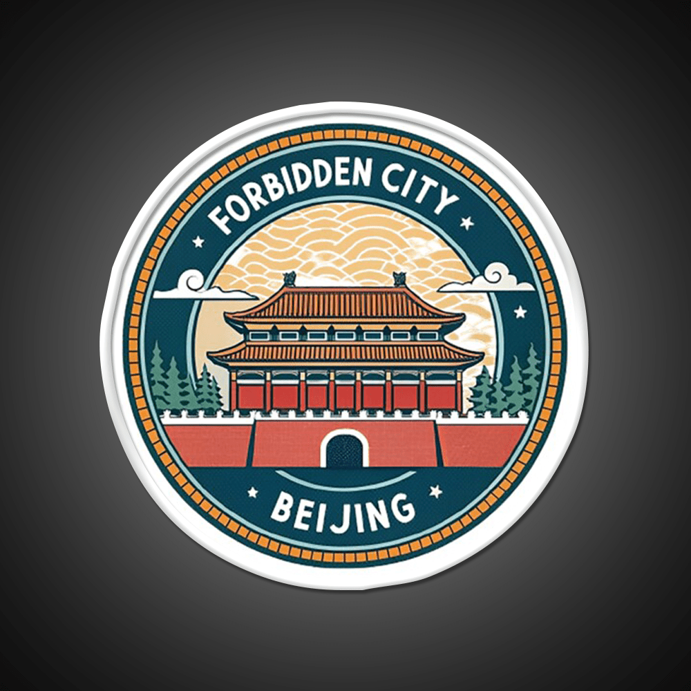 Forbidden City Beijing Asian Cultural Led Neon Sign Wall Art Rgb Color - Shineneon