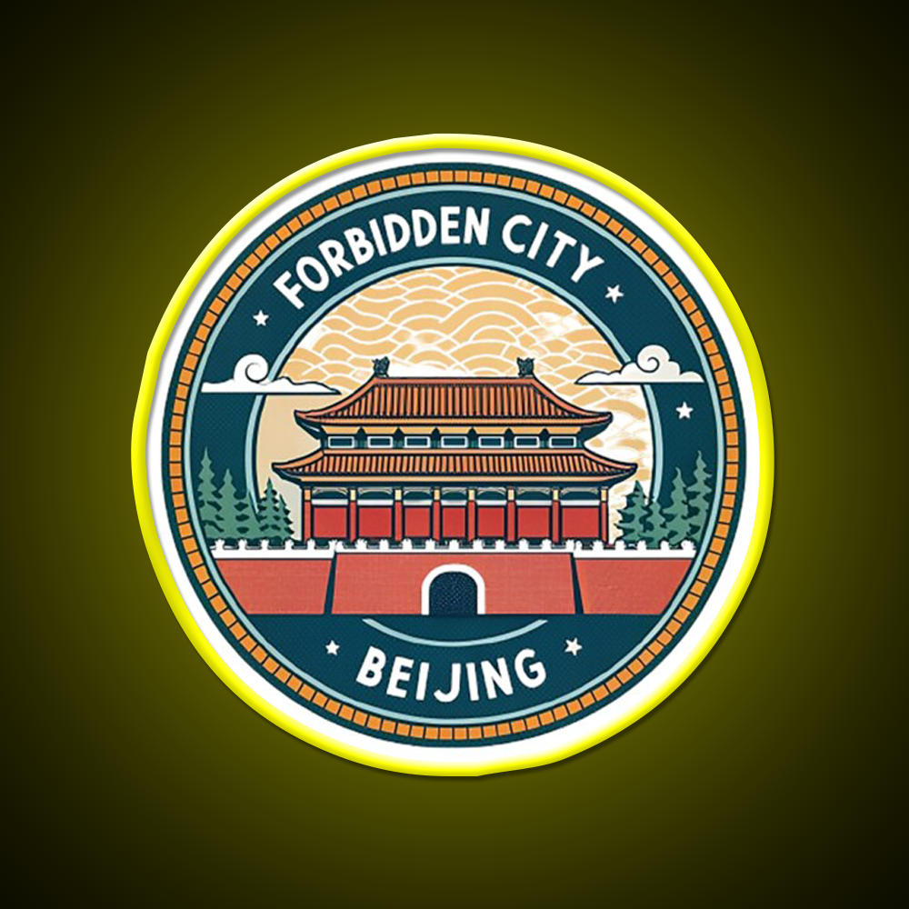 Forbidden City Beijing Asian Cultural Led Neon Sign Wall Art Rgb Color - LED neon sign view 7