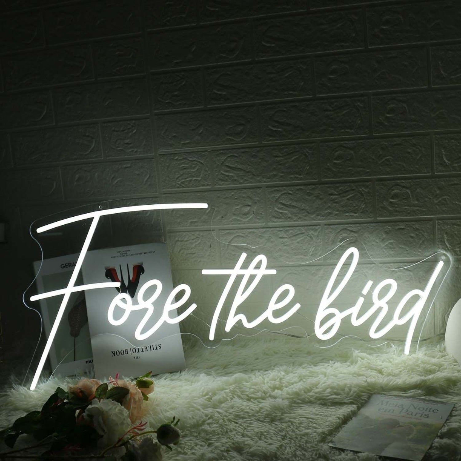 Fore The Bird White Led Neon Sign - Shineneon