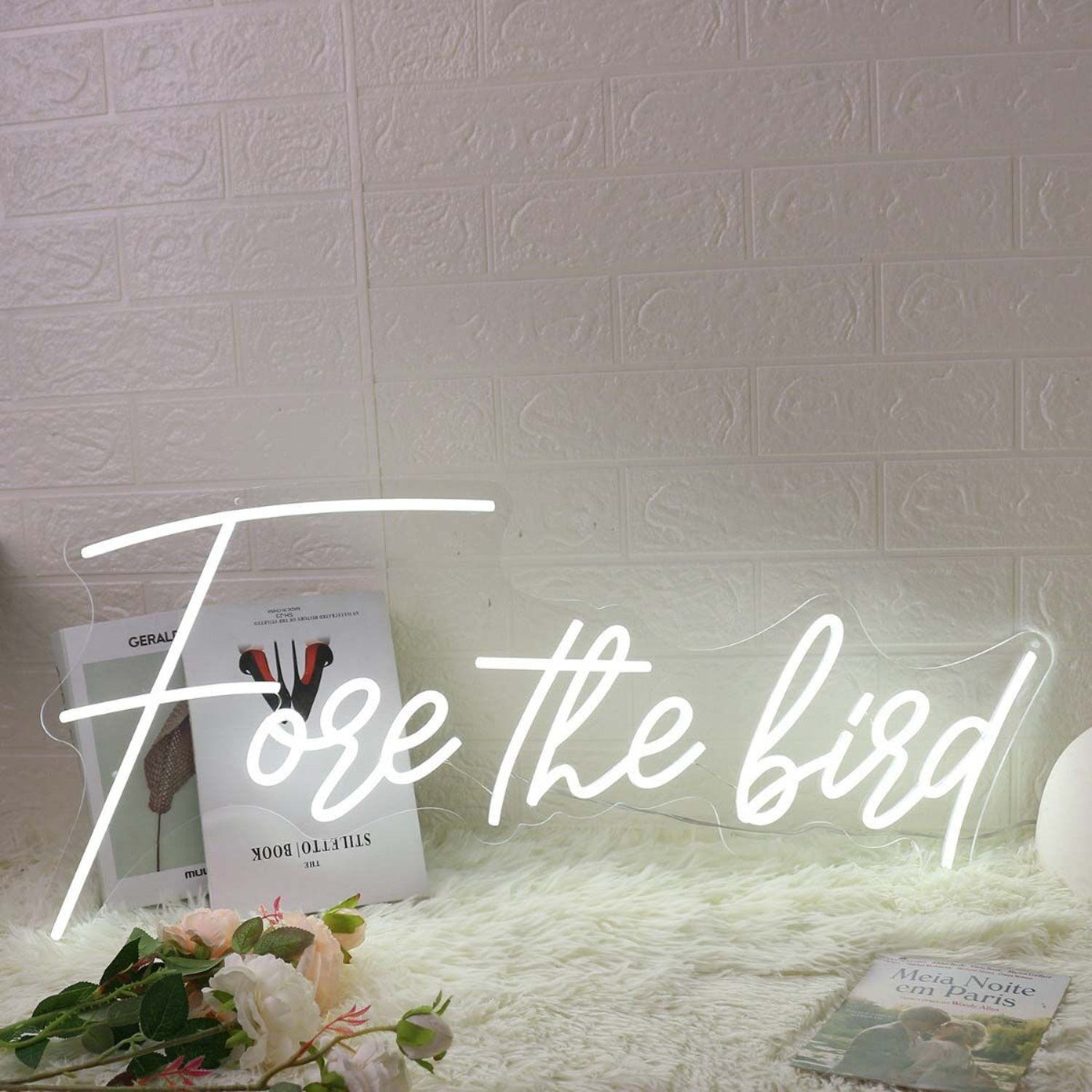 Fore The Bird White Led Neon Sign - Shineneon