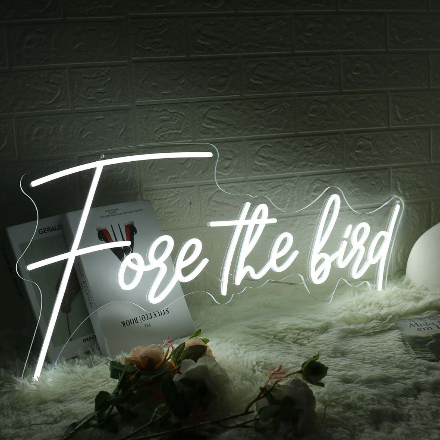 Fore The Bird White Led Neon Sign - Shineneon