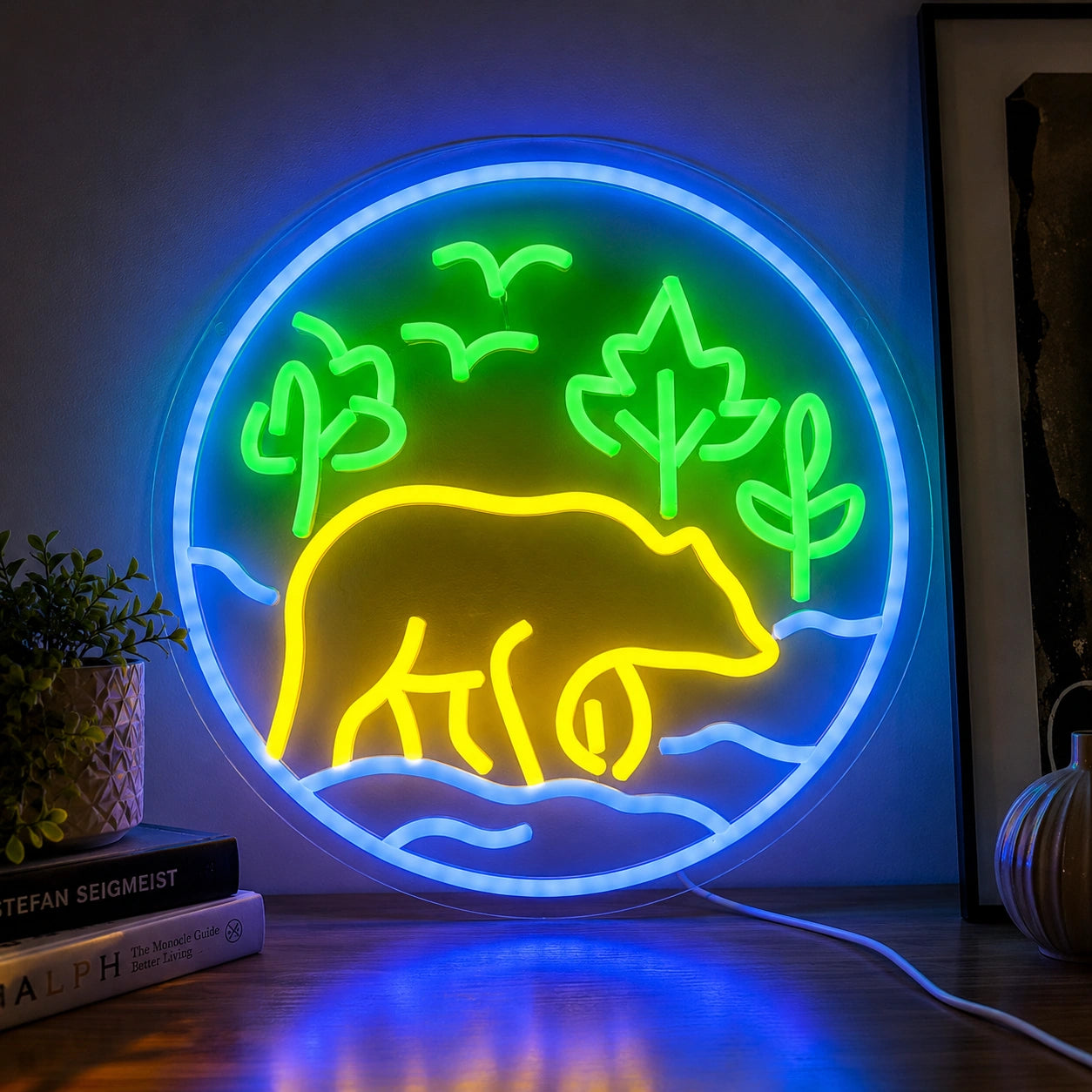 Forest Bear Lodge Neon Sign LED Neon Sign high-converting product image