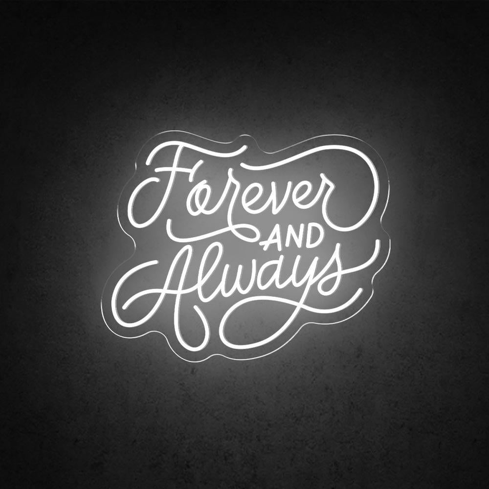 Forever And Always Handwritten Led Neon Sign Wedding Home Decor | Shineneon