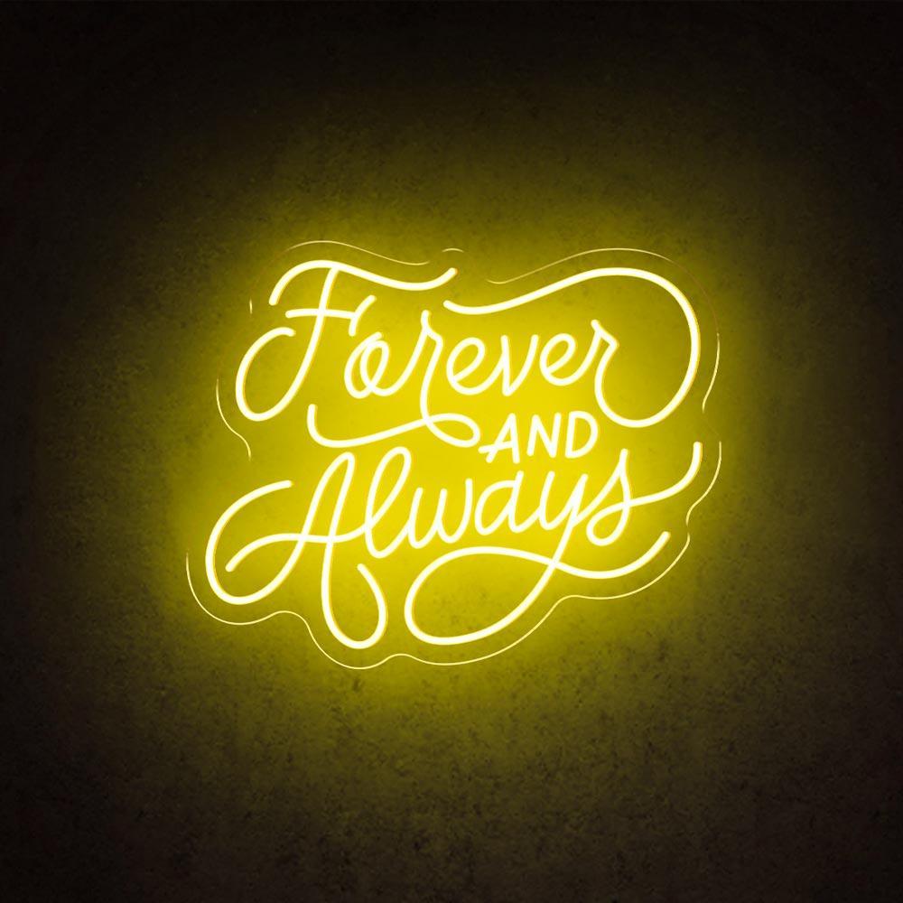 Forever And Always Handwritten Led Neon Sign Wedding Home Decor | Shineneon