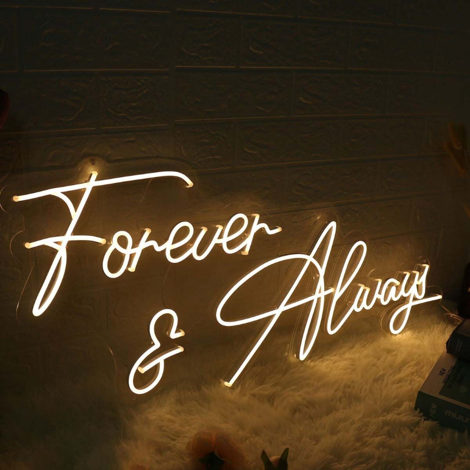 Forever And Always Yellow Wedding Led Neon Sign | Shineneon