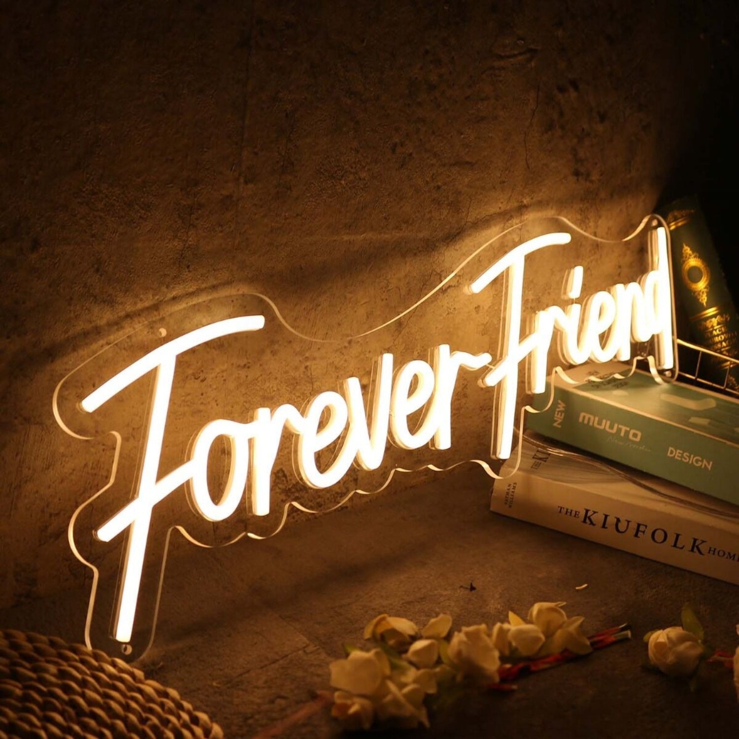 Forever Friend Yellow Led Neon Sign | Shineneon