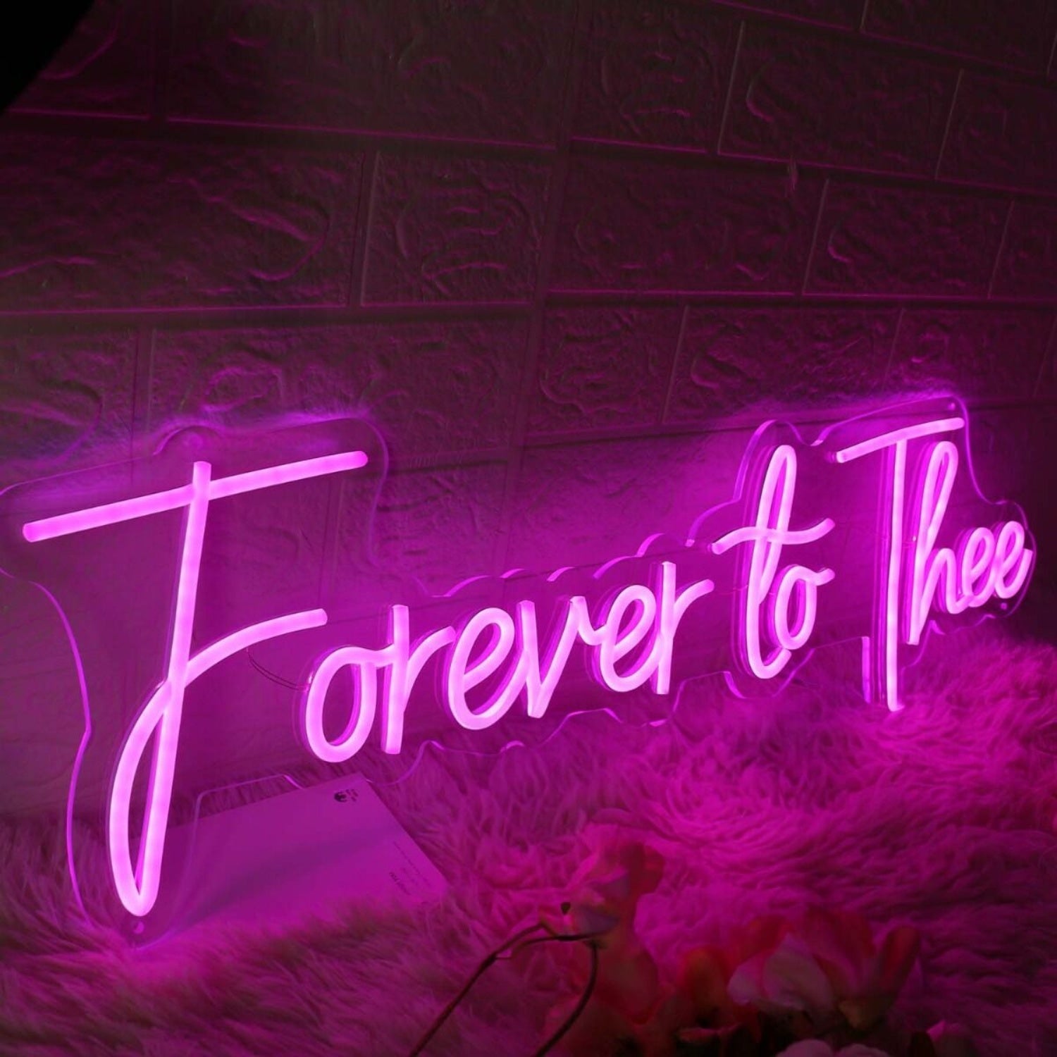 Forever To Thee Pink Led Neon Sign - Shineneon