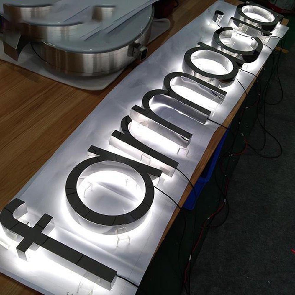 Formacio 3D Backlit Letters Business Metal Led Sign - Shineneon