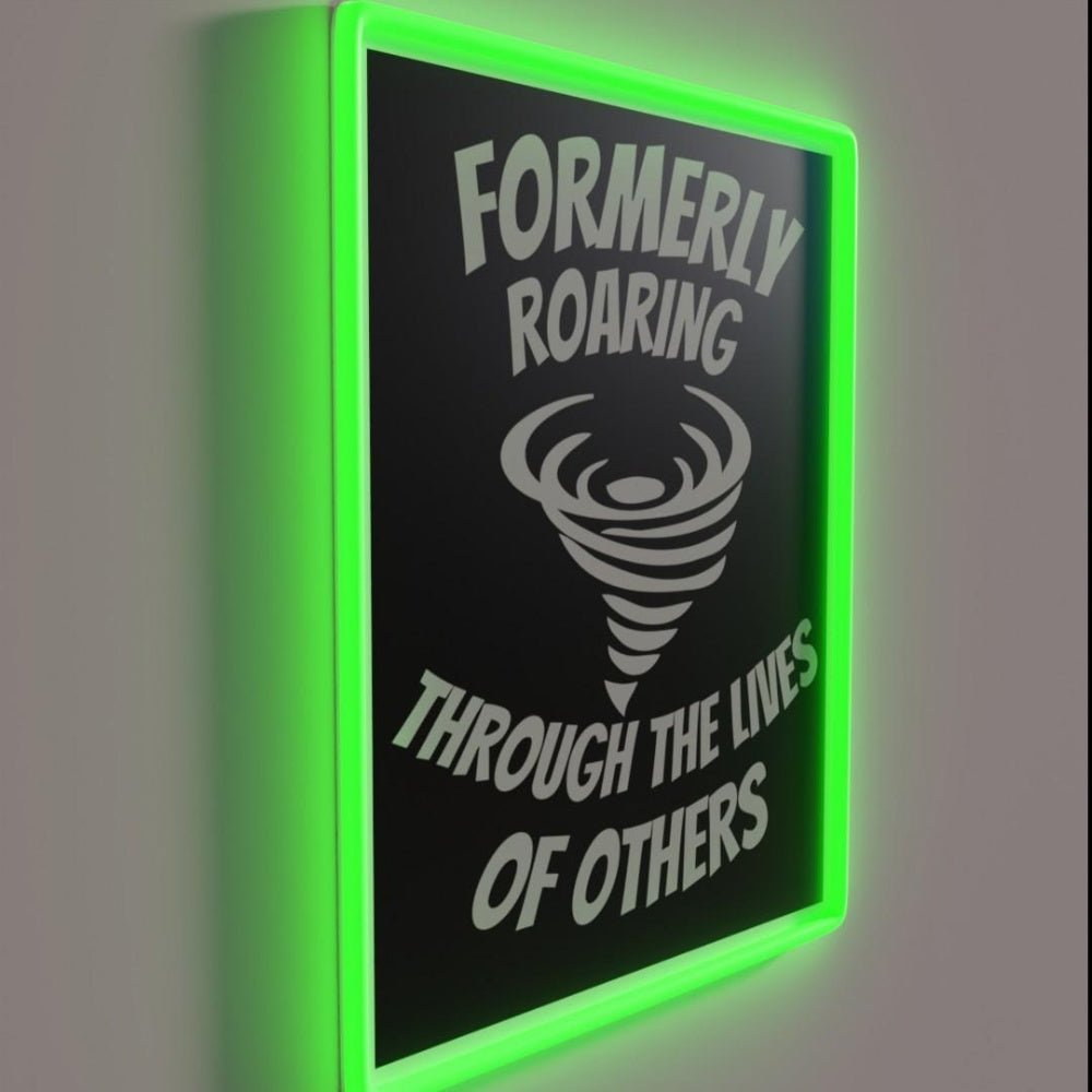 Formerly Roaring Through The Lives Tornado Rgb Led Neon Sign - Shineneon