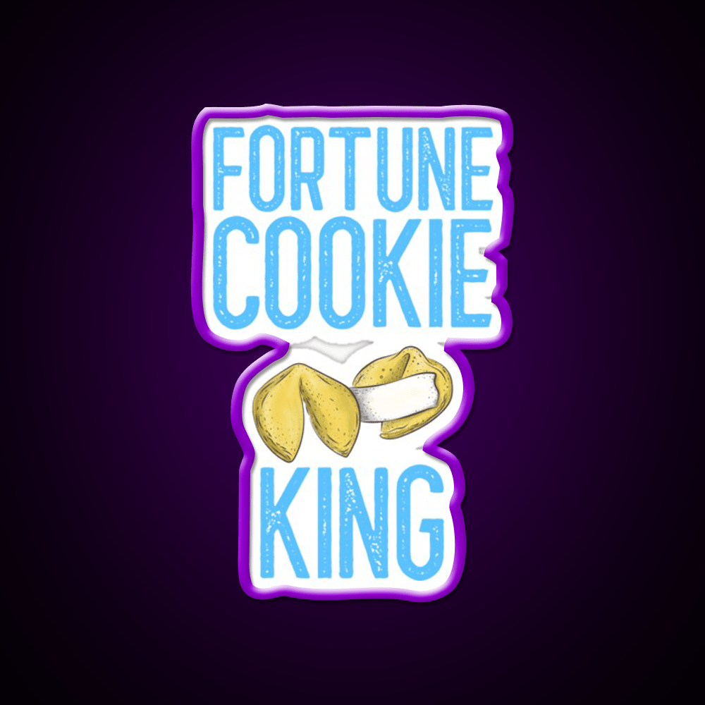 Fortune Cookie King Fortune Cookie Gift Led Neon Sign Chinese Food Rgb Color - Shineneon