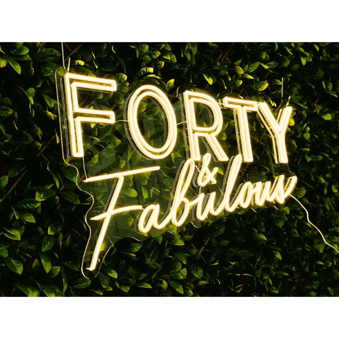 Forty And Fabulous Happy Birthday Led Sign Business Neon Sign - Shineneon