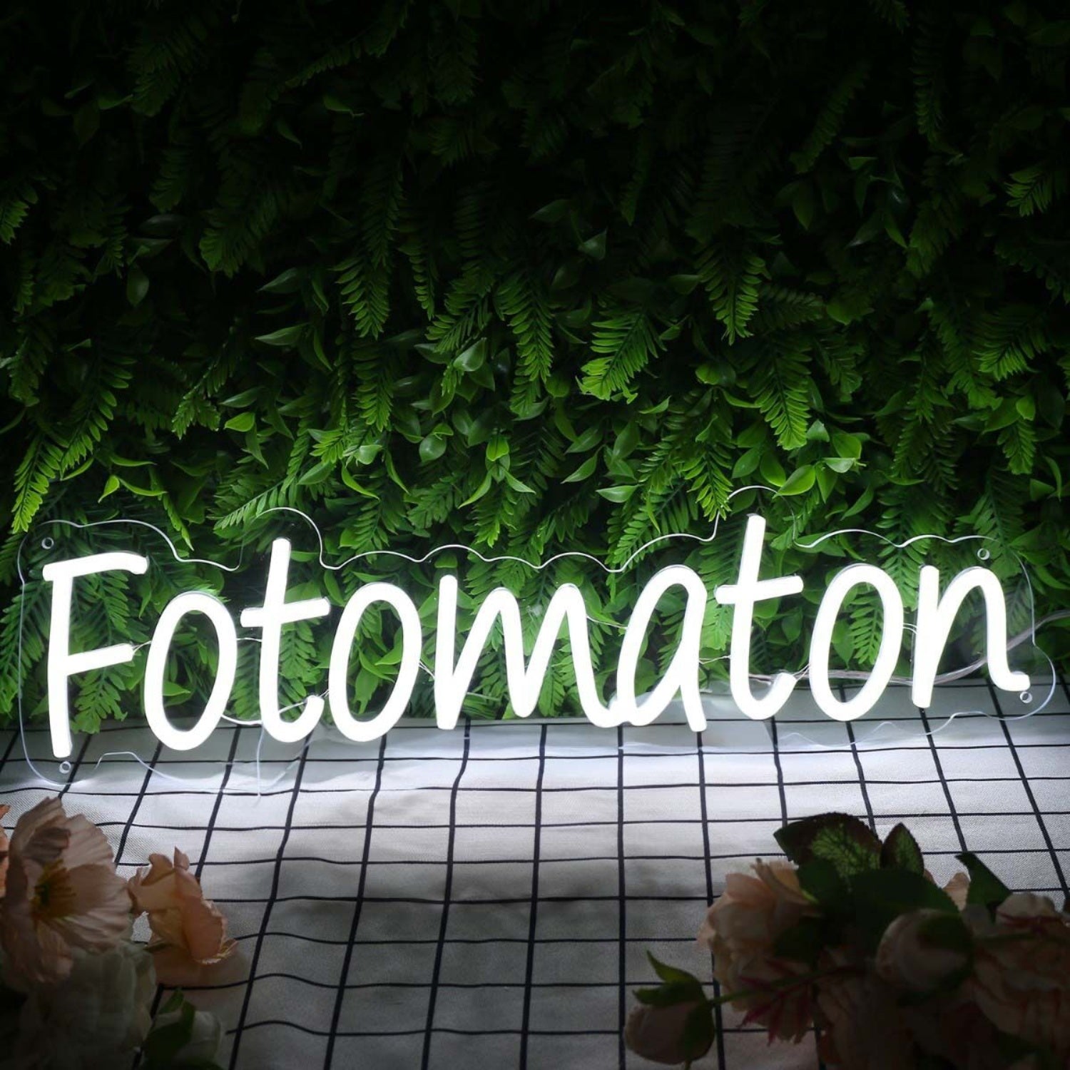Fotomaton White Led Neon Sign - Shineneon