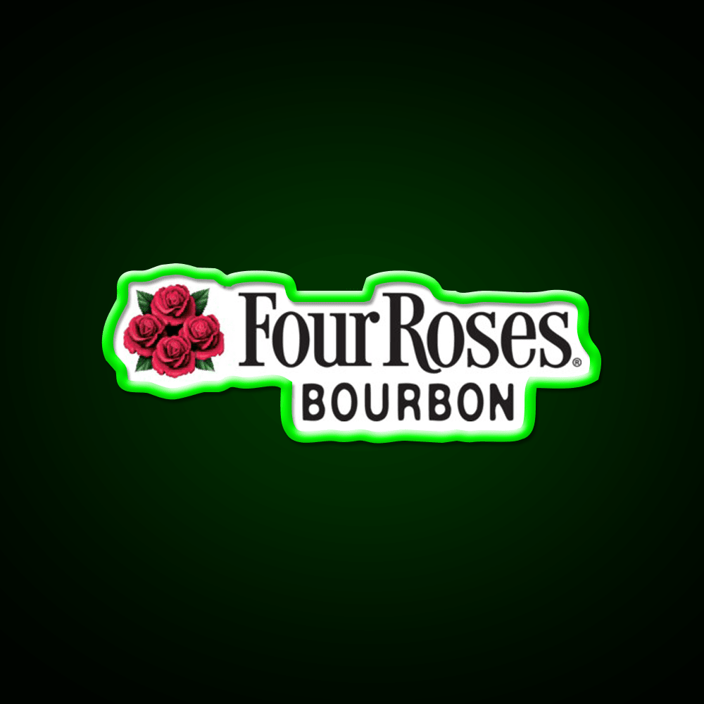 Four Roses Bourbon Whiskey Drink Bar Led Neon Sign Rgb Color - Shineneon