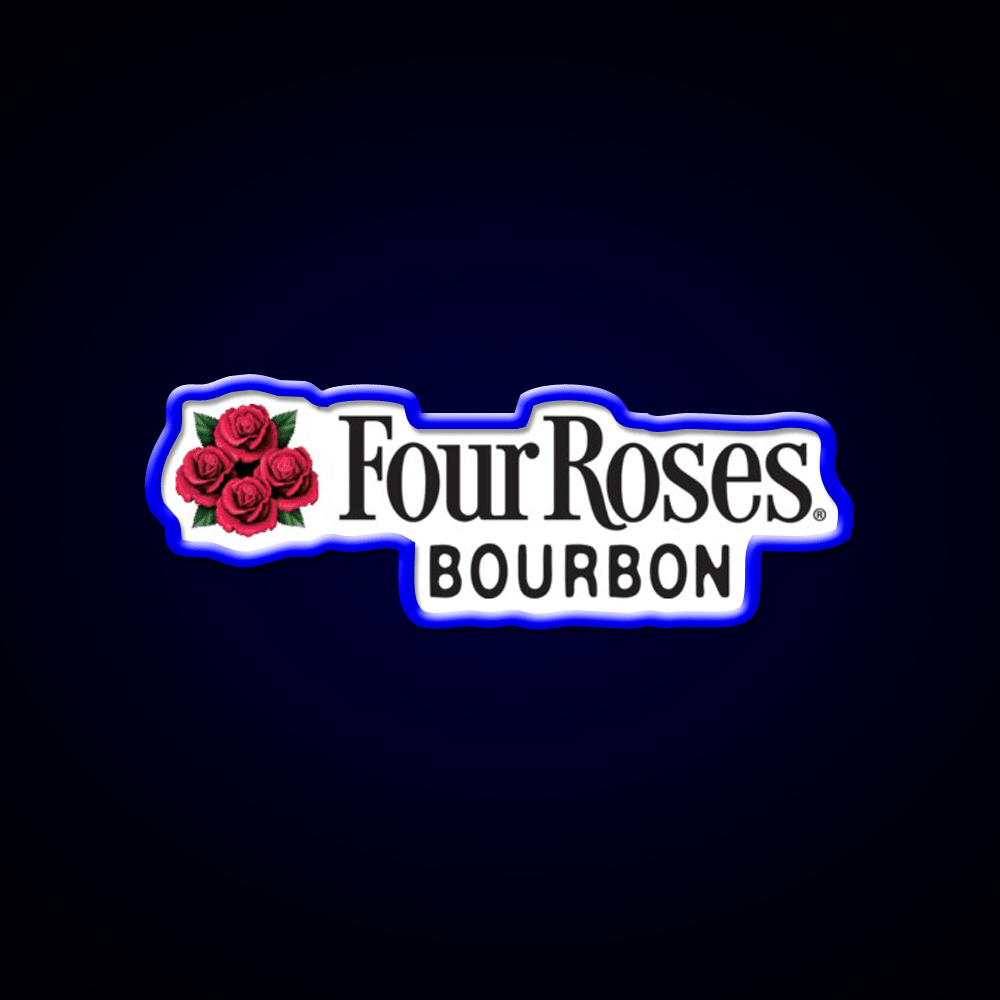 Four Roses Bourbon Whiskey Drink Bar Led Neon Sign Rgb Color - Shineneon