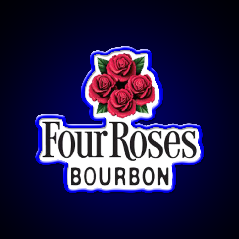 Four Roses Bourbon Whiskey Whisky Drink Bar Led Neon Sign Rgb Color