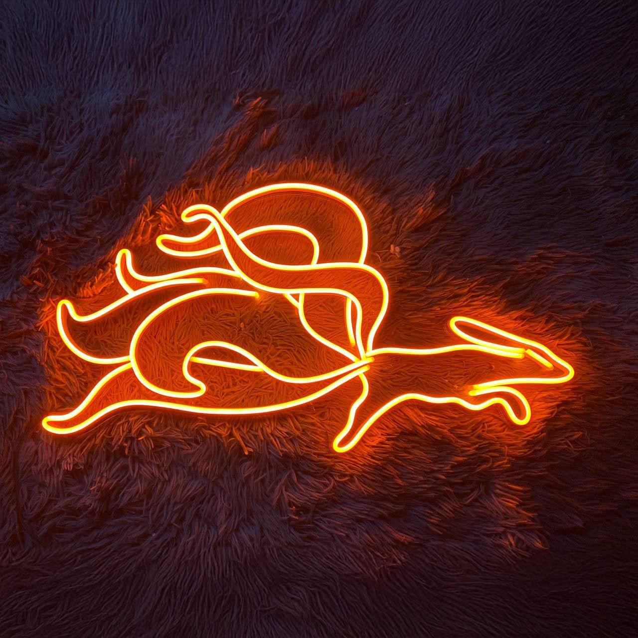 Fox Led Sign Animal Way Decor - Shineneon