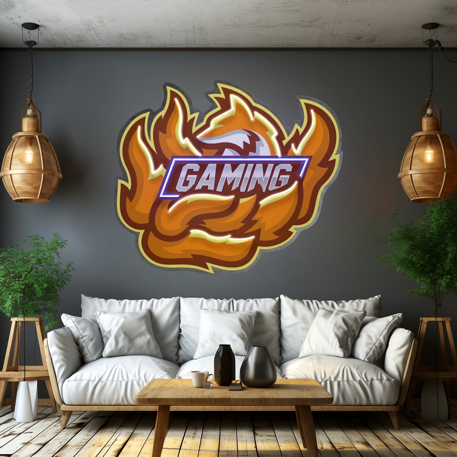 Fox Seven Tails Esport Led Neon Sign Light Custom Led Signs - Shineneon