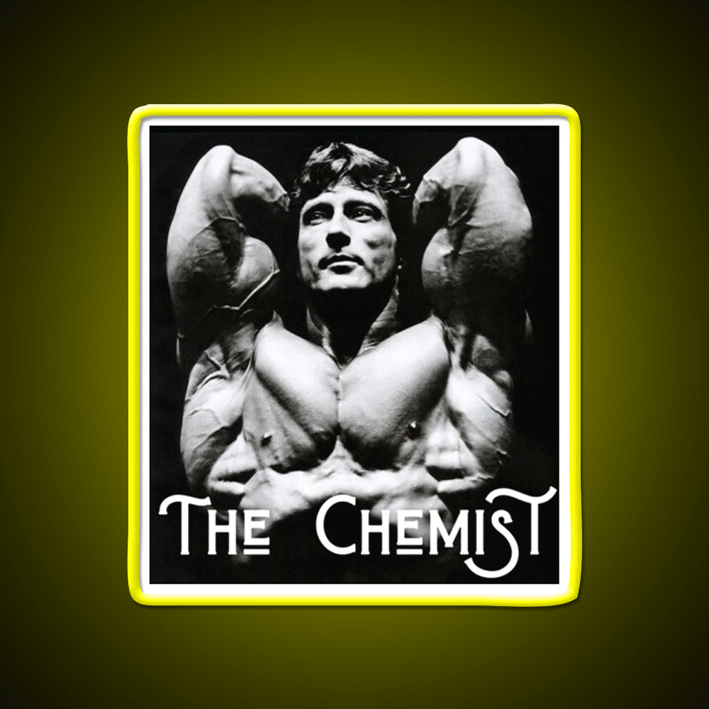 Frank Zane The Chemist Gym Fitness Led Neon Sign Rgb Color