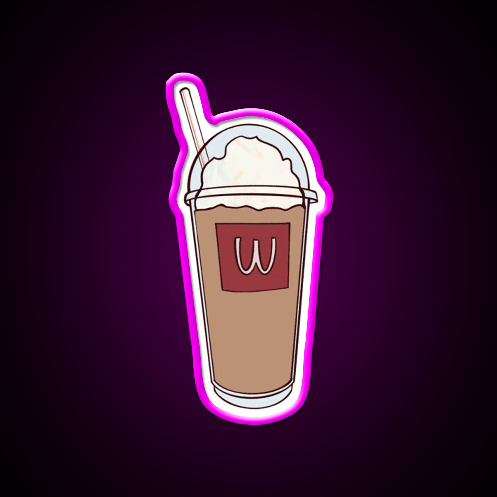 Frappe Fast Food Led Neon Sign For Burger Place Rgb Color - Shineneon