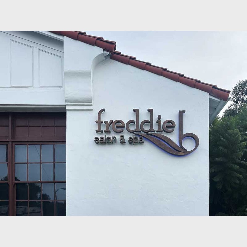 Freddie Salon 3D Backlit Channel Letters Led Light Sign - Shineneon
