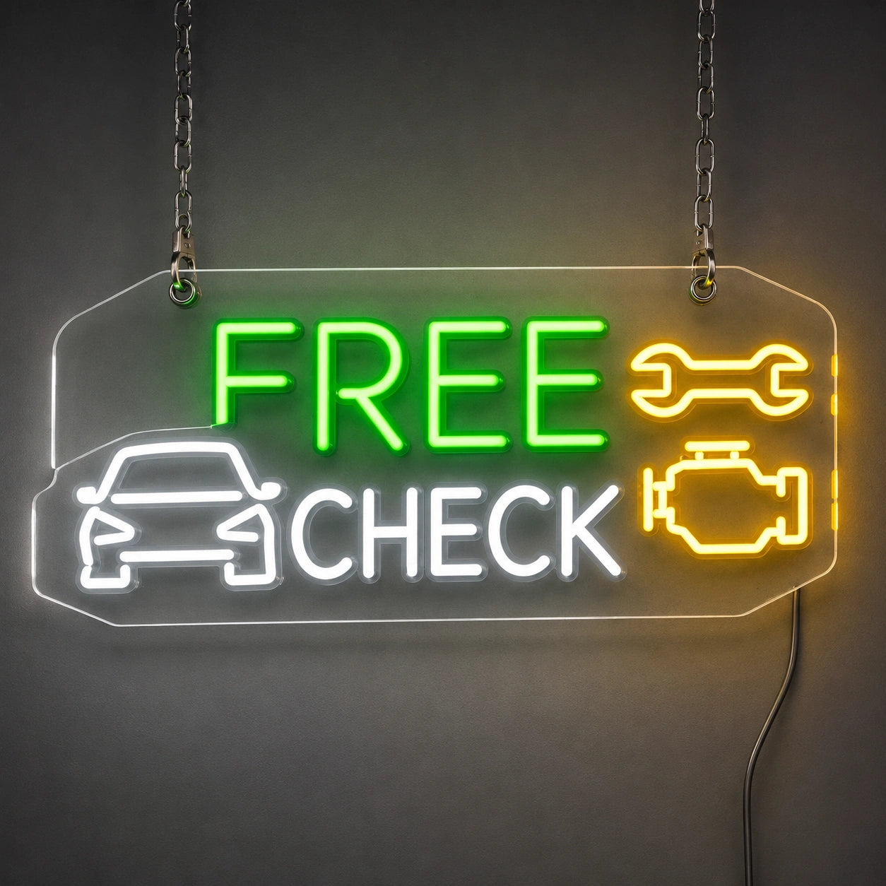 Free Check Neon Sign LED Neon Sign main product image
