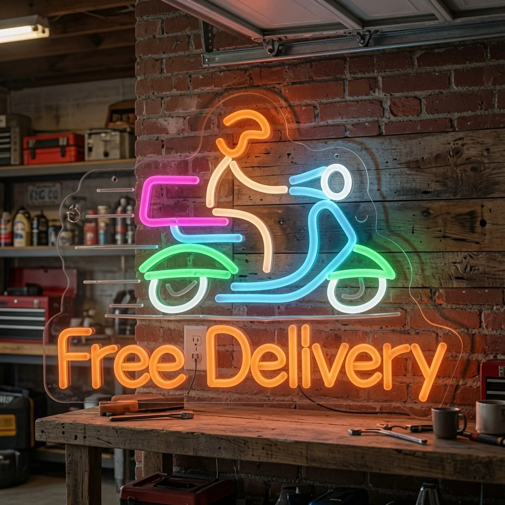 Free Delivery LED Neon Sign - 03 Real Lifestyle Scene