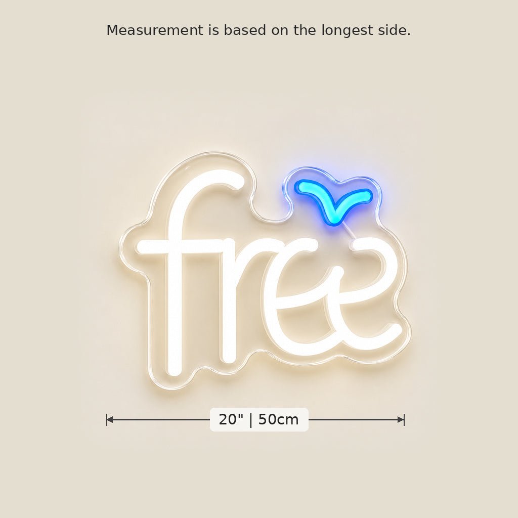 Free With Blue Bird LED Neon Sign - Shineneon