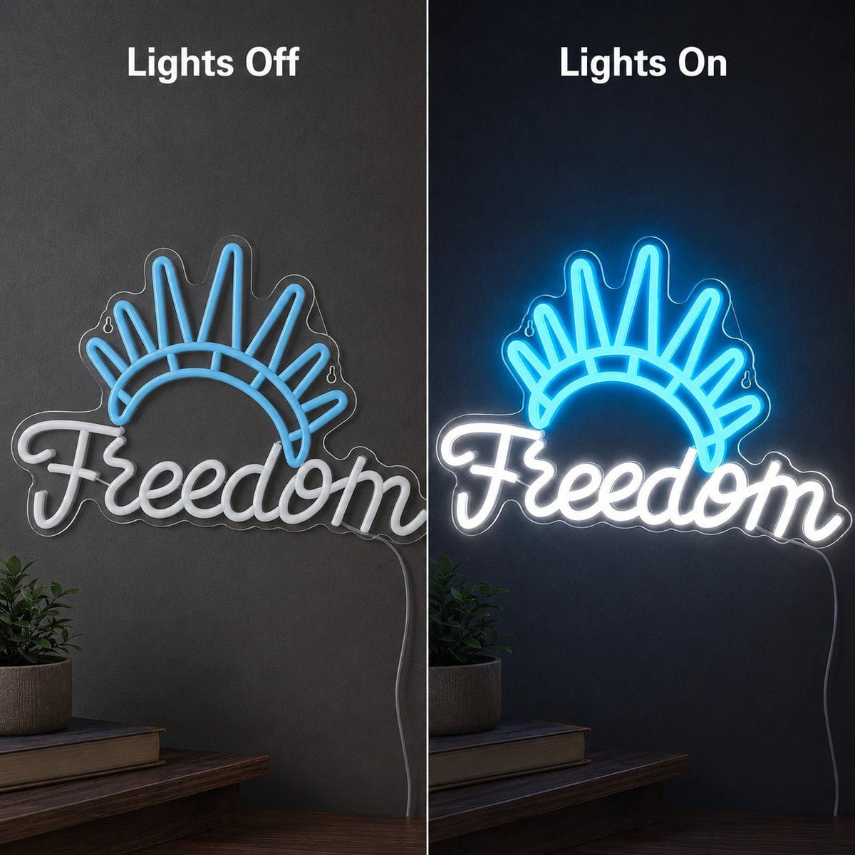 Freedom Man Cave LED Neon Sign - Shineneon