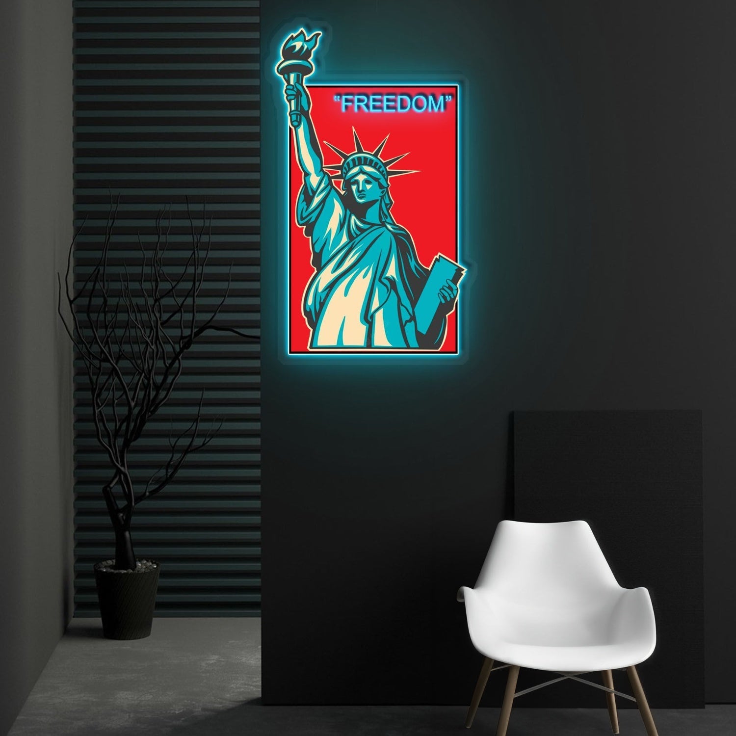 Freedom Neon X Acrylic Artwork - Shineneon
