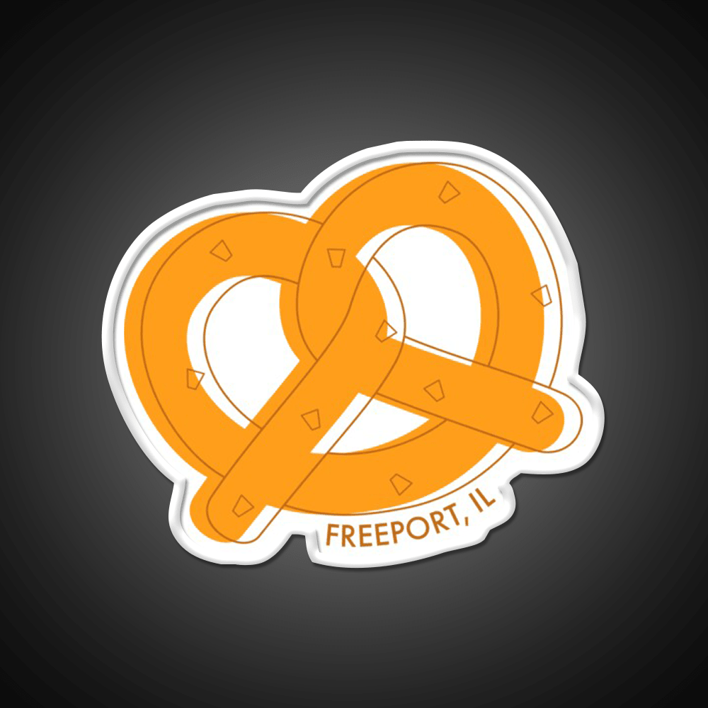 Freeport Pretzels Snack Food Led Neon Sign Rgb Color - Shineneon