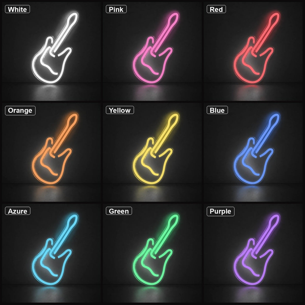 Freestanding Electric Guitar LED Neon Sign Man Cave Neon Sign - Shineneon