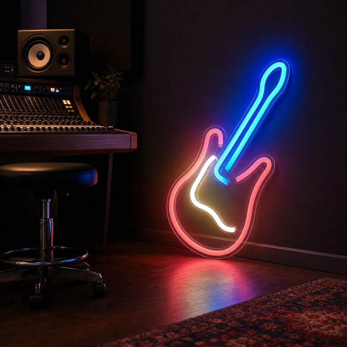 Freestanding Electric Guitar LED Neon Sign Man Cave Neon Sign - Shineneon