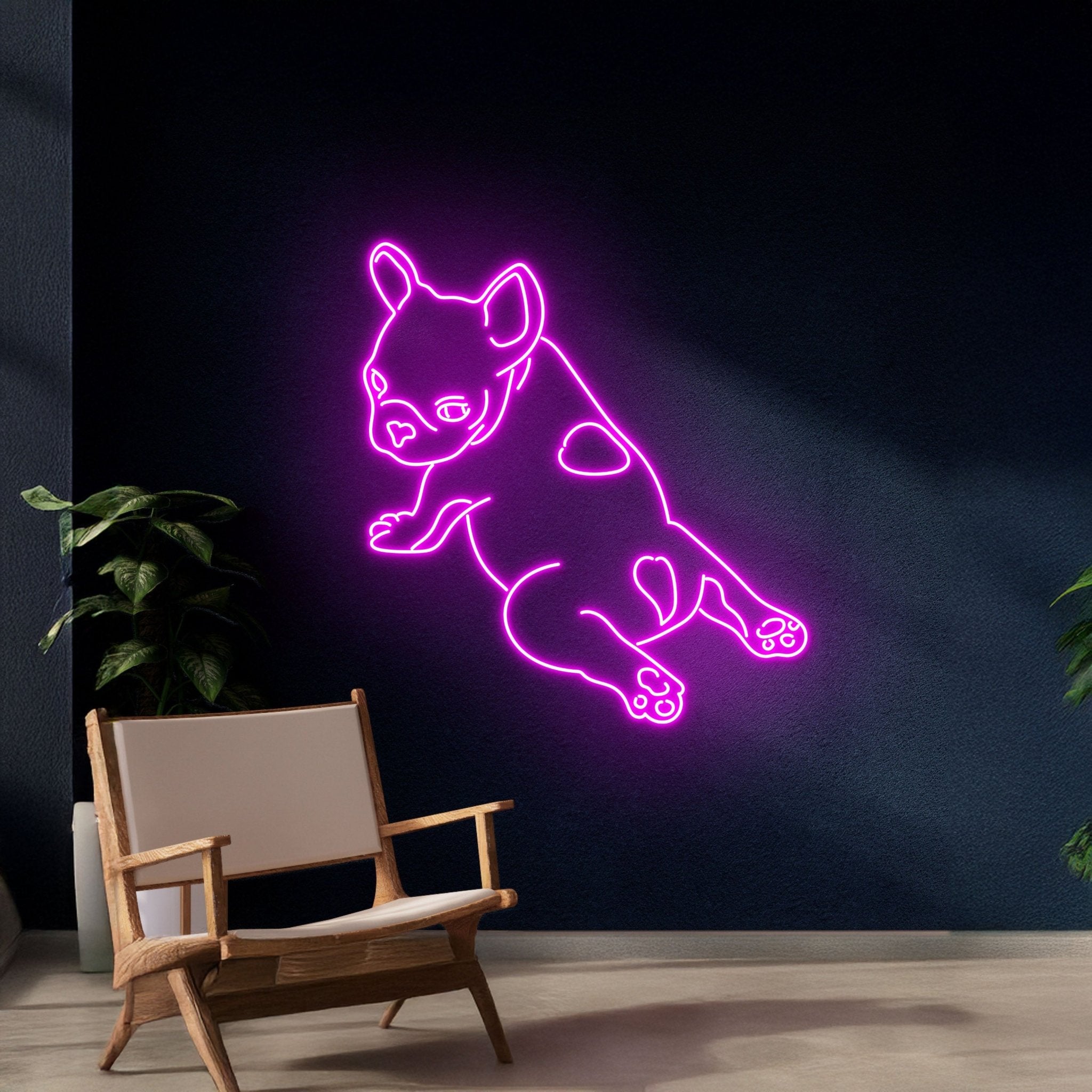 French Bulldog Neon Sign Bull Dog Led Sign Wall Decor - Shineneon