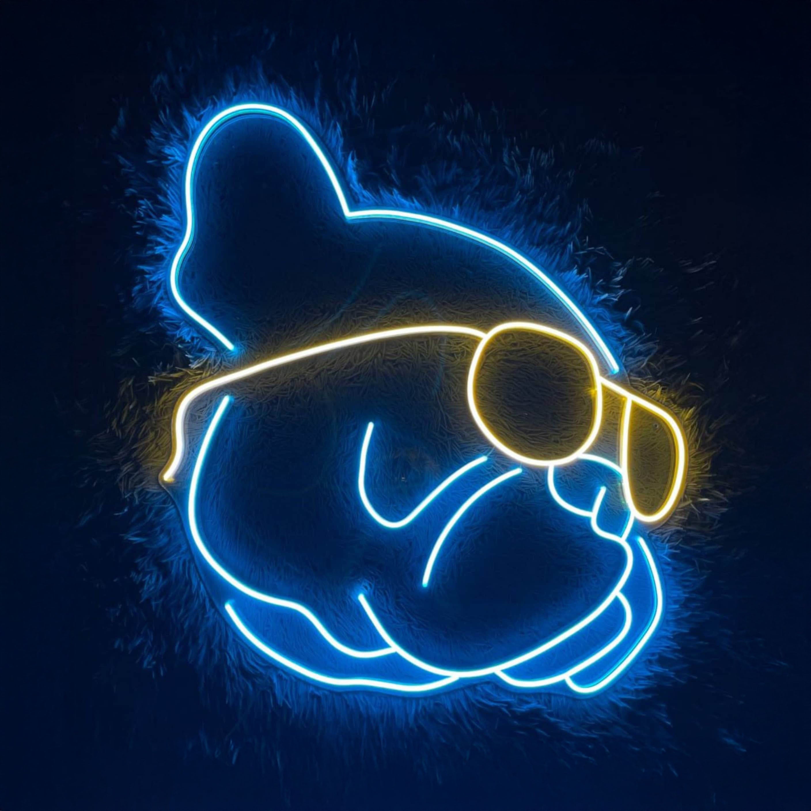 French Bulldog With Sunglasses Led Neon Sign | Shineneon