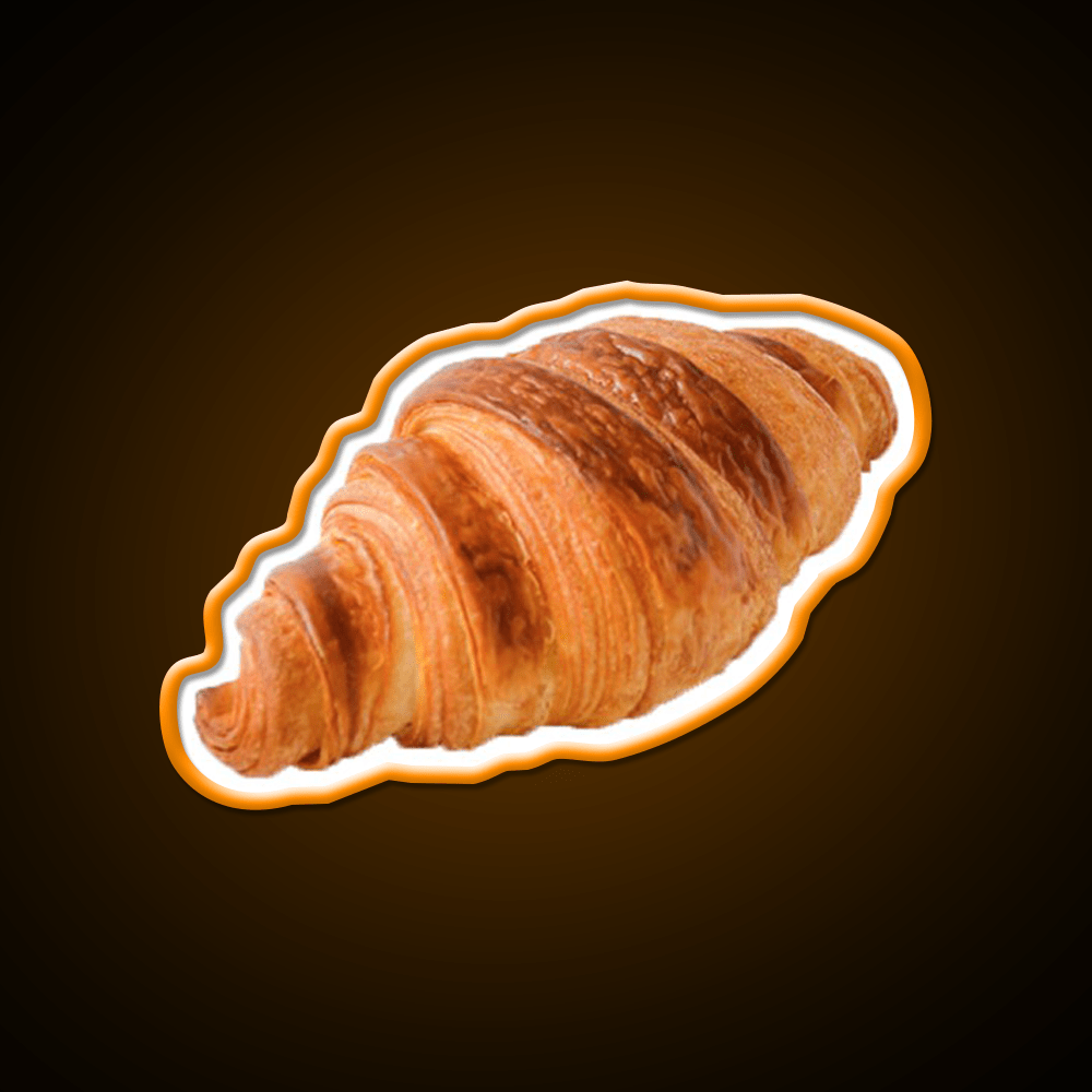 French Croissant Snack Food Led Neon Sign Rgb Color - Shineneon