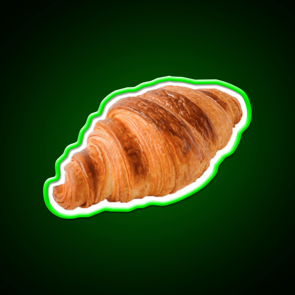 French Croissant Snack Food Led Neon Sign Rgb Color - Shineneon