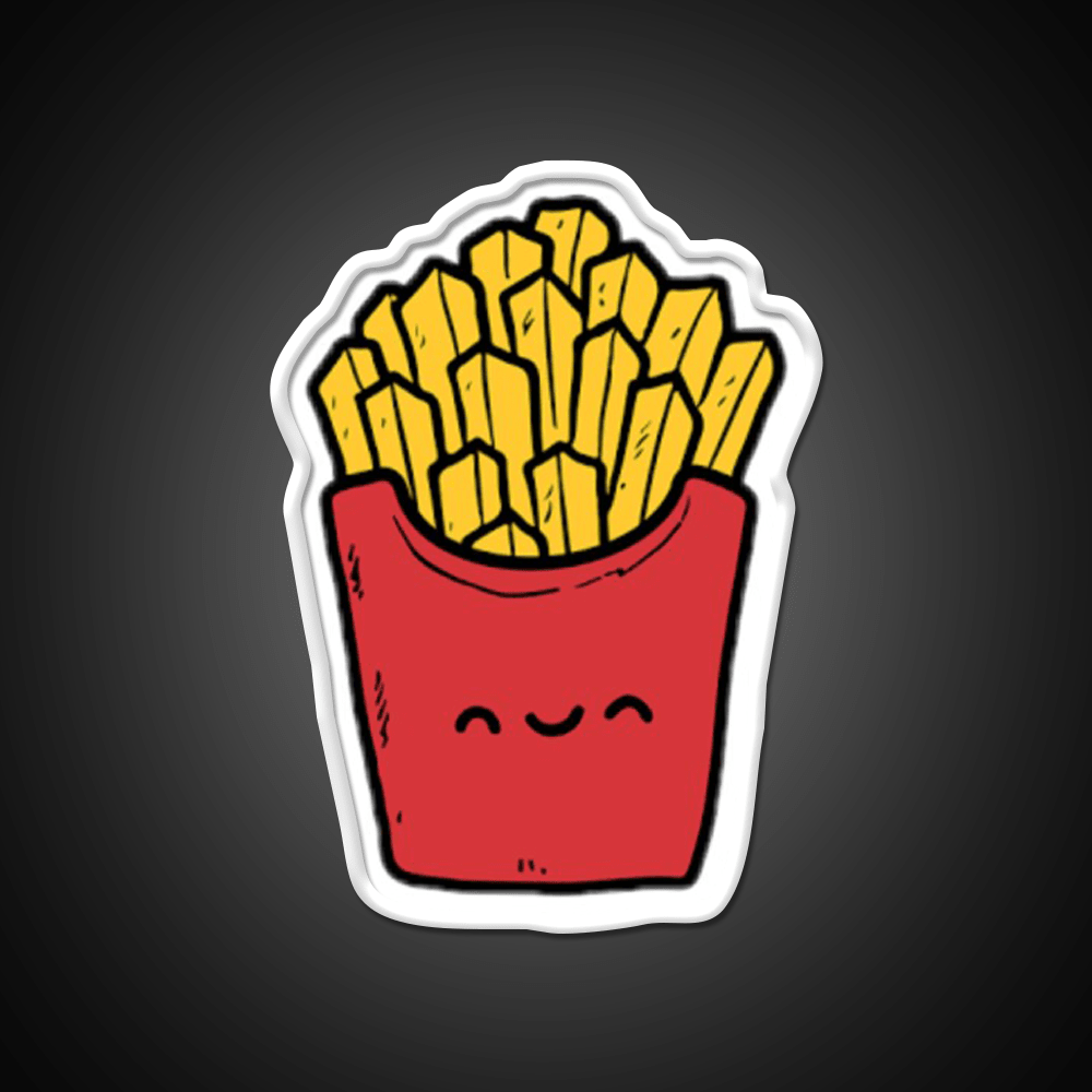 French Fries Fast Food Led Neon Sign For Burger Place Burger Led Sign Rgb Color - Shineneon