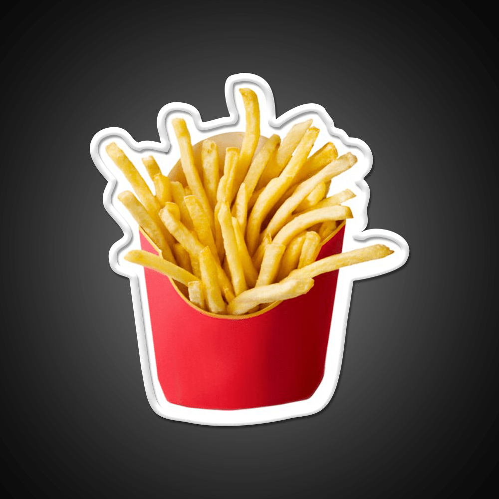 French Fries Fast Food Led Neon Sign For Burger Place Neon Sign Rgb Color - Shineneon