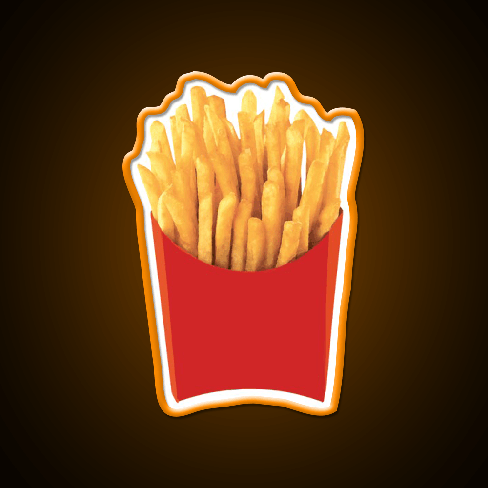 French Fries Fast Food Led Neon Sign For Burger Place Restaurant Neon Sign Rgb Color - Shineneon